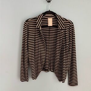 Dolan Black and Tan Striped Jacket purchased from Anthro